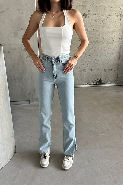 XRAY JEANS Blugi de damă cu picior spaniol largi Blugi albaștri