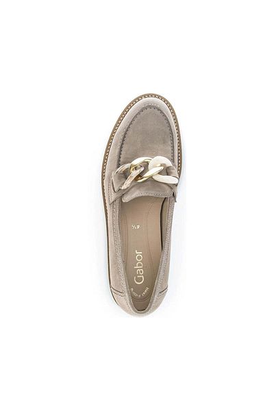 GABOR Beige Loafers Womens Shoes