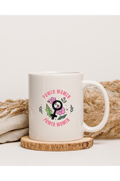 kubdekor كوب نسائي قوي مطبوع عليه رسومات Power Women، كوب نسائي لعيد الميلاد