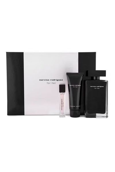 Narciso Rodriguez For Her Gift Set EDT 100 Ml, Mini EDT 10 Ml, Body Lotion 75ml