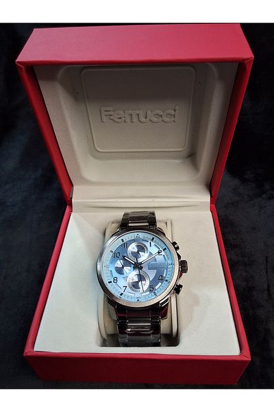 Ferrucci Ferrucci̇ Function Active Function Blue Dial Steel Men's Wristwatch