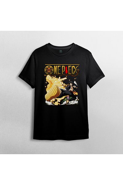 Pixxa Μπλουζάκι One Piece Monkey D. Luffy Crew Neck 100% βαμβακερό - Μοντέλο 15