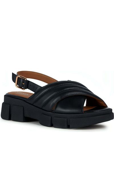 Geox Black Heels Womens Shoes