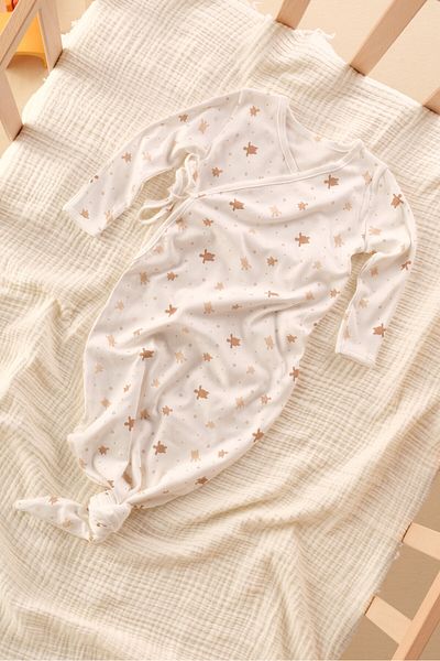 Bondberro 100% Cotton Double Breasted Bodysuit Swaddle for Newborn and Baby - Oekotex Certified