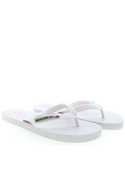 U.S. Polo Assn. U.S. Polo Assn. White Flip Flops Womens Shoes