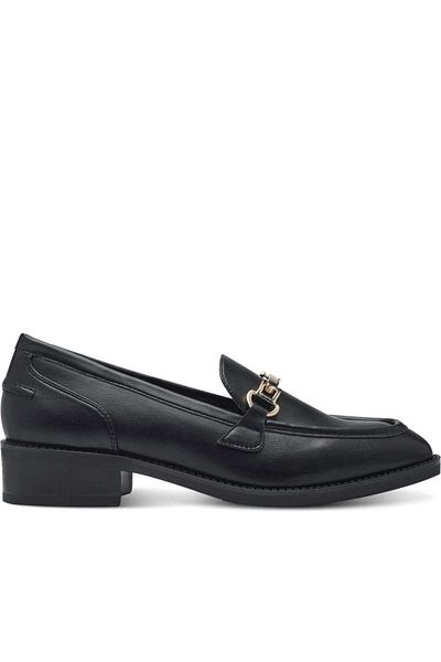 Tamaris Black Loafers Womens Shoes