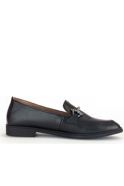 GABOR Black Loafers Womens Shoes
