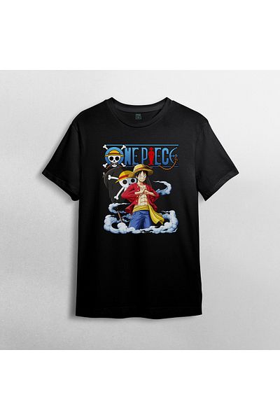 Pixxa One Piece Monkey D. Luffy - Μπλουζάκι από 100% βαμβακερό λαιμόκοψη μοντέλο 12