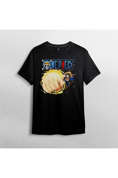 Pixxa Μπλουζάκι One Piece Monkey D. Luffy Crew Neck - 100% βαμβάκι Μοντέλο 7