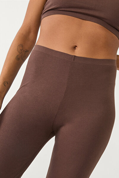 Stradivarius Cotton leggings with invisible seam