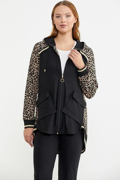 Sementa 76395 Leopard Comfortable Fit Tunic Tracksuit Set