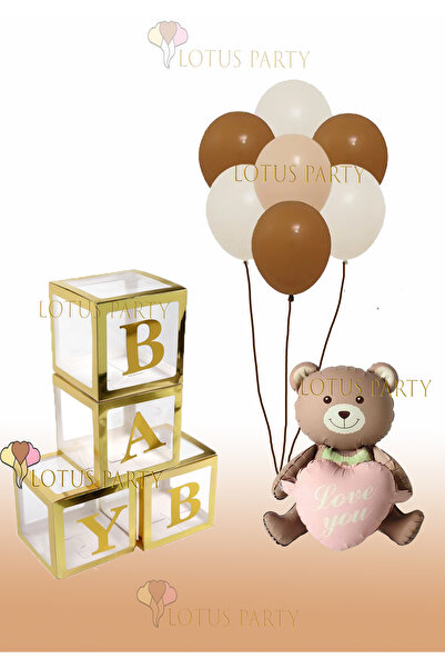 LOTUS PARTY Retro Pembe Kalp Ayıcıklı Hastane Oda Süsleme - Yeni Doğan Oda Sü...