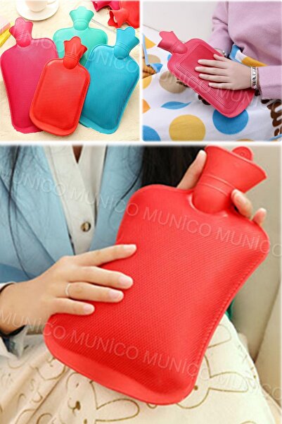 Munico Tekrar Kullanılabilir Sıcak Su Torbası Kalın PVC Silikon Kauçuk Sıcak Su Torbası Sulama Sıcak