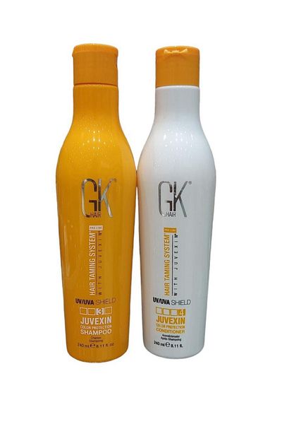 GK HAIR Shampoo and conditioner for colored hair and dry damaged hair, free of sulfates and parabens