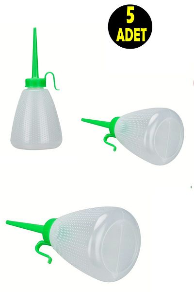 usin 5 Pcs Motor Silicone Machinery Machine Oil Lubrication Plastic Bottle 150 ml Funnel Mouth Dropper Bottle