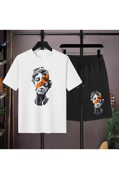 YOHO SPORT unisex PIEATA SCULPTURE b Štampano set majice i šortsa