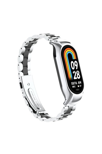 Nextron Xiaomi Mi Band 8/ Mi Band 9 Uyumlu A+Kalite Metal Baklalı Ayarlanabil...