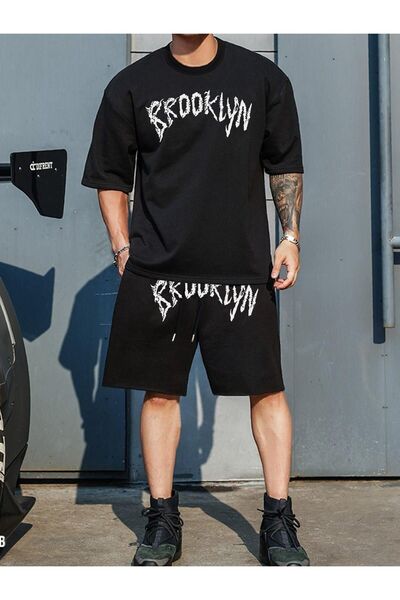 YOHO SPORT Unisex BROOKLYN majica i šorti sa printom