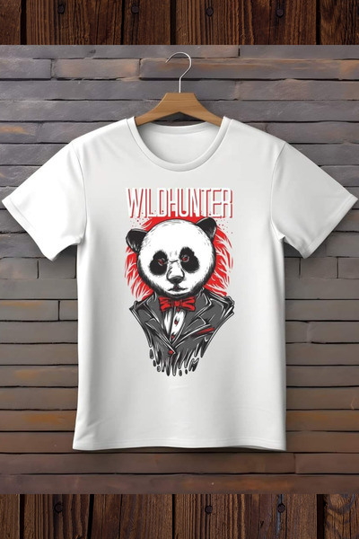 FECCY Tricou oversize din bumbac cu imprimeu Wildhunter
