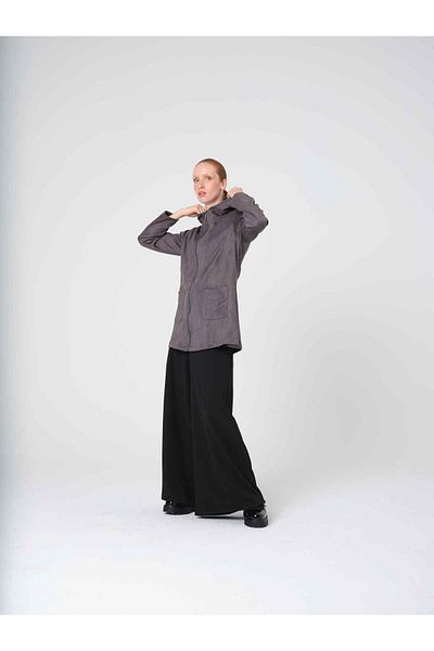 Monolou Zippered Nubuck Jacket