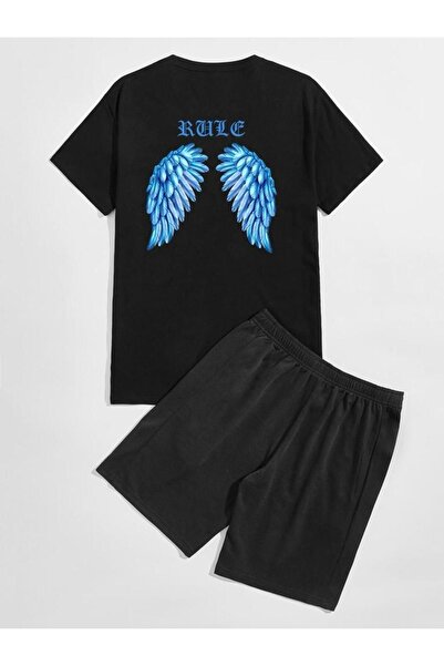 YOHO SPORT UNISEX Palm Angels Wing Štampano set kratkih hlača i majice