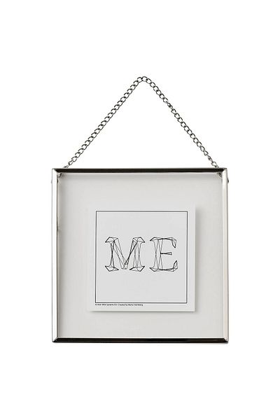 IKEA Metal Hanging Small Photo Frame 16X16 cm Ikea Pedestal Frame Photo Holder Silver Color