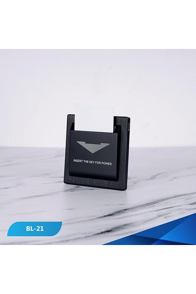 Btm مفتاح بطاقة بيانو خشبي أسود من أبو - قطعتين