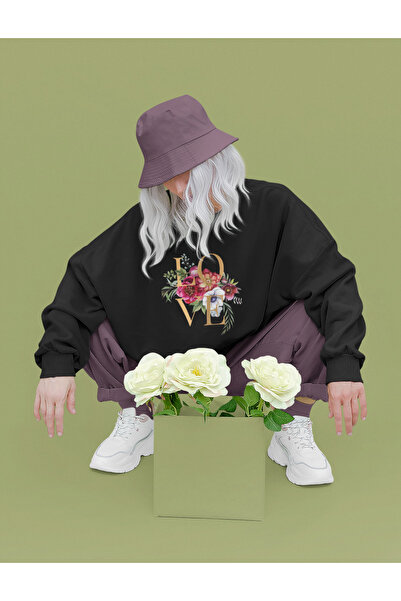 MAGORS سويت شيرت نسائي من القطن برقبة دائرية و3 خيوط