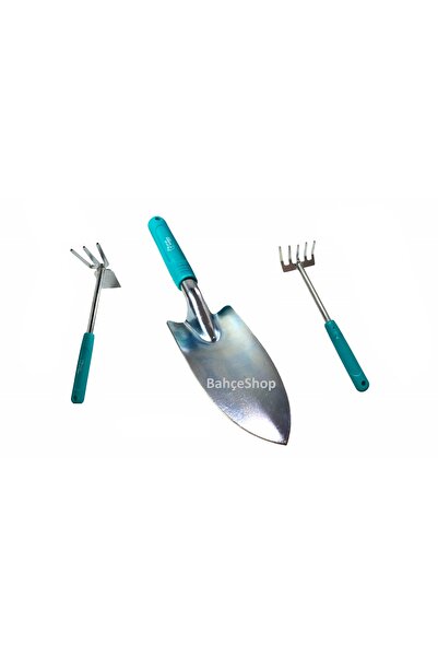 Star Gardentools Star Garden Metal 3'lü Set Çapa + Tırmık + kürek