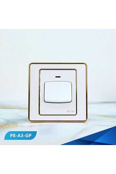 Btm مفتاح مكيف 7×7 ذهبي وفضي - 10 قطع