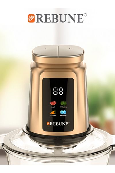 rebune 350W Electric Chopper with 2.0L Capacity – Small in Size, Big in Performance