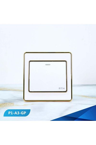 Btm Single switch, Pearl and gold- 3 pieces