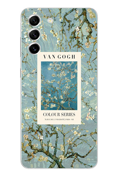 moonset Samsung Galaxy S22 Uyumlu Van Gogh Tasarımlı Baskılı Şeffaf Telefon K...