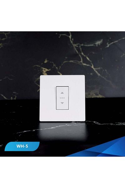 Btm Wooden white piano curtain shutter switch
