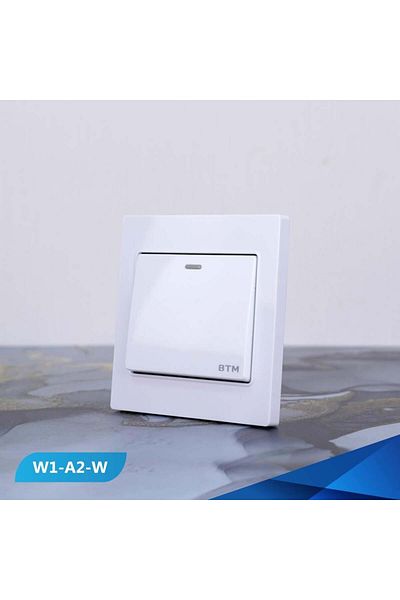Btm Single switch, white colour