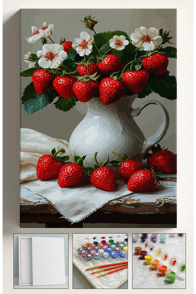 Sulepas Sayılarla Boyama Çerçeveli Hobi Seti Numaralı Tuval Fırça Boya Dahil ...