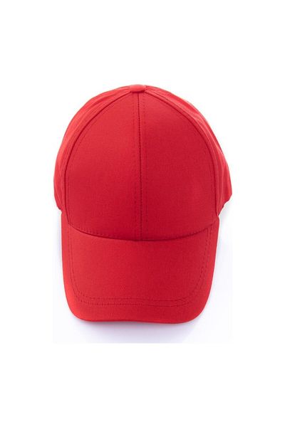 Cesi Collection Unisex Back Adjustable Cap Hat Red