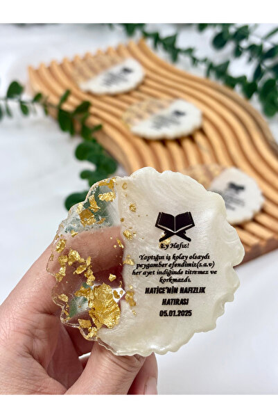 TİLİA DESİGN Epoksi Magnet 20 Adet Hafızlık Hatırası Umre Hatırası Mevlid Hat...