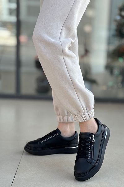 otuzbesshoes Pantofi sport pentru femei Nider SP118-K cu fermoar și șireturi
