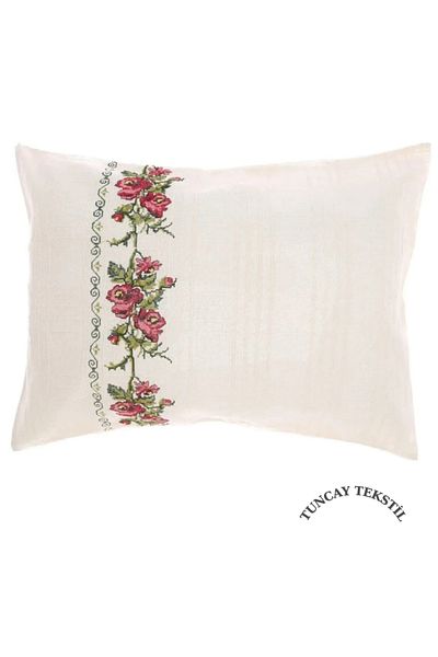 TUNCAY TEKSTİL Beige Lace Cotton Basement Bedspread Set