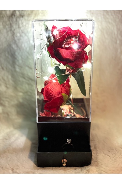 NEMOPHİLA Sevgililer Gününe Özel Yüzüklü Fanus