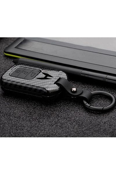 bigkey Honda Civic-accord-crv Carbon Black Key Case with Start Stop Model