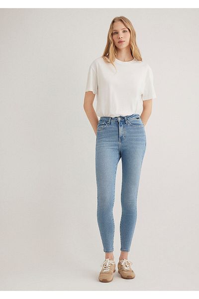 Mavi Serenay Gold Shape Hazy Indigo Blue Jeanshose 100980-80533
