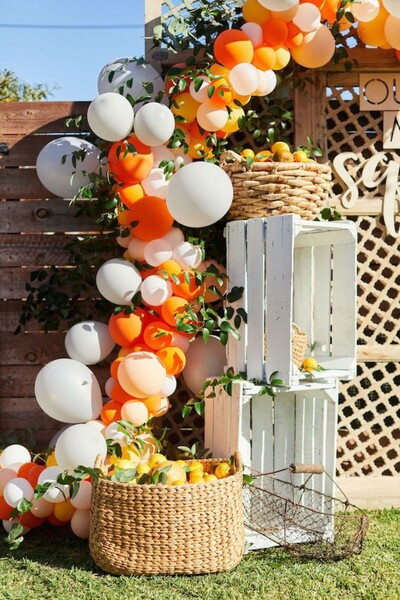 Lema Store Turuncu konsept dogum günü diş buğdayı tavşan konsept