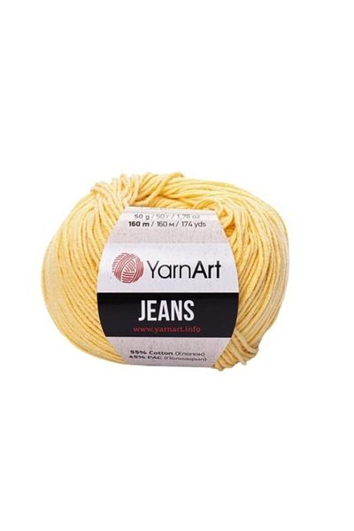 Yarnart Jeans Amigurumi Knitting Yarn 5 Pack 88 Ανοιχτό κίτρινο Amigurimi Baby Yarn