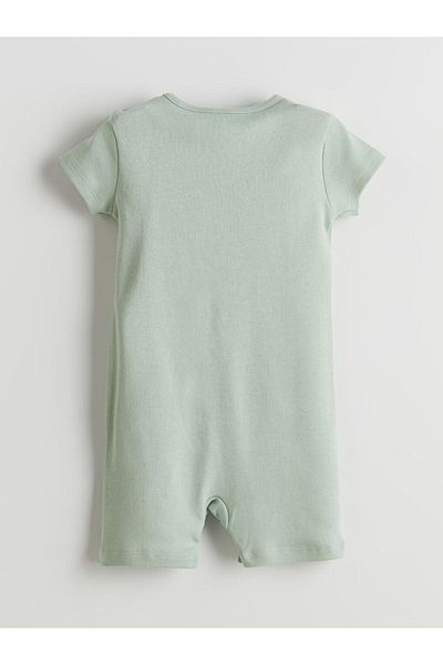 LC Waikiki LCW ECO Crew Neck Printed Baby Boy Jumpsuit
