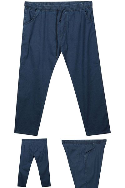 marufshop Men's Plus Size Lace-Up Lycra Pipe Leg Jeans Suitable for Weight between 100 Kilo-180 Kilo