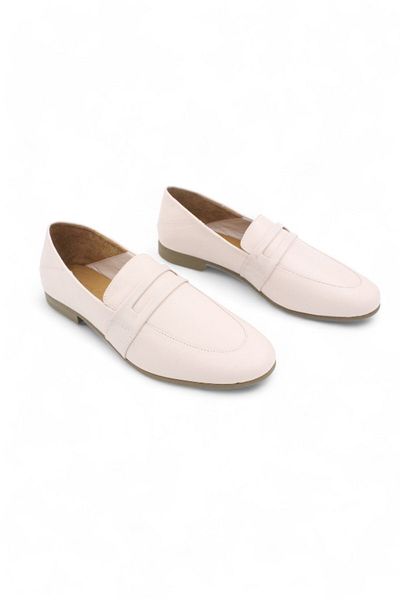 ENDİCAN 517 100 Women's Genuine Leather Shoes Powder