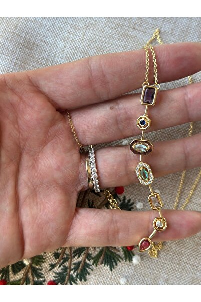 ACCESSORYBYTARZ Taşlı Tasarım Y Kolye