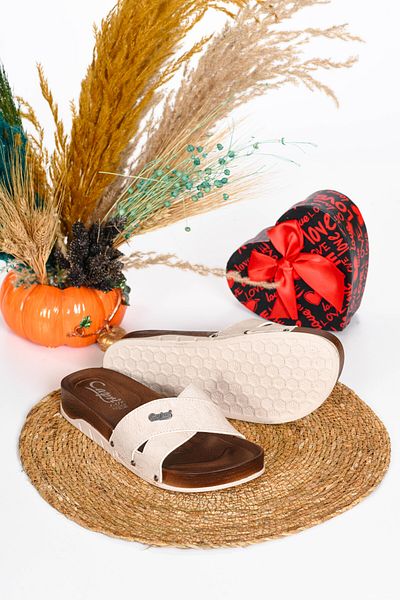 CAPRİ MODA Γυναικείες άνετες καθημερινές παντόφλες ορθοπεδική σόλα